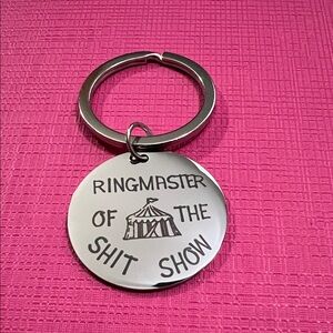 Silver Ringmaster Keychain